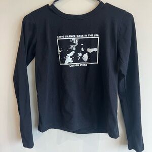 Brand Melville Black Graphic Long Sleeve